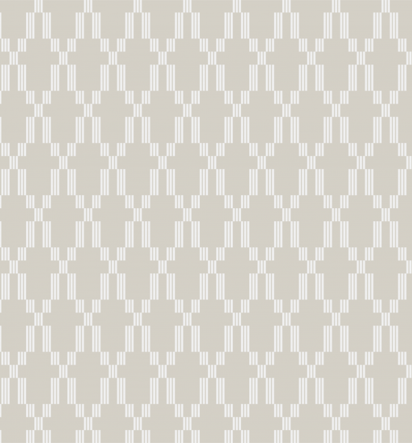 Geometric pattern with repeating white diamond shapes on a light beige background.
